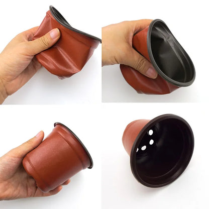Plastic Grow Box Tray – Fall-Resistant Nursery Transplant Pot with Bottom Drainage