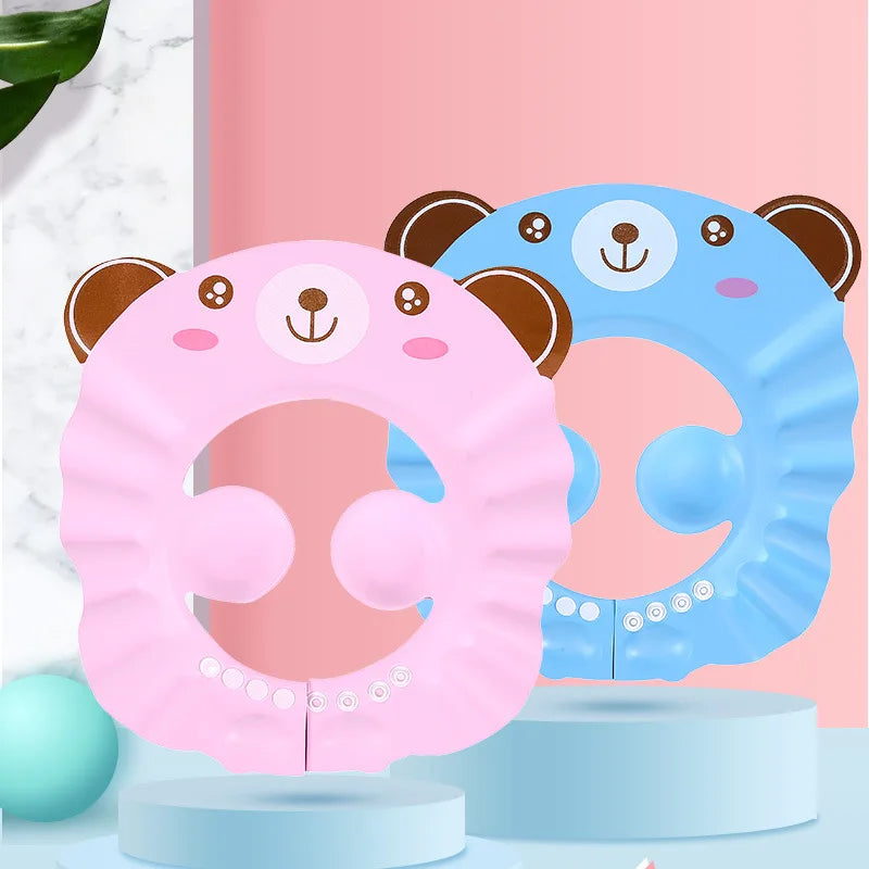 Adjustable Soft Baby Shampoo Shower Cap with Ear Protection
