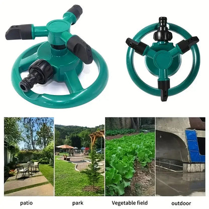 360° Rotating Garden Sprinkler – Automatic Lawn Water Sprayer for Yard Irrigation & Outdoor Watering