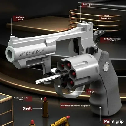 ZP5 357 Revolver Toy Gun – Continuous Firing Soft Dart Blaster Pistol