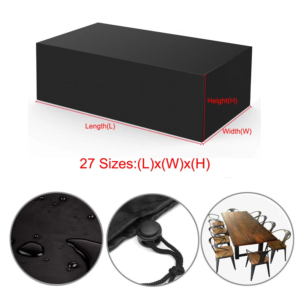 Waterproof Outdoor Furniture Cover – Heavy-Duty Dust, Rain & Snow Protection for Patio Chairs, Sofas & Tables
