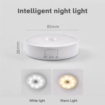 Smart Motion Sensor Night Light – USB Rechargeable, Wireless Magnetic Suction Emergency LED Lamp
