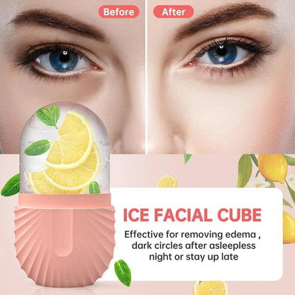 Ice Facial Roller – Skin Cooling Globe for Lifting, Contouring & Soothing Puffy Skin