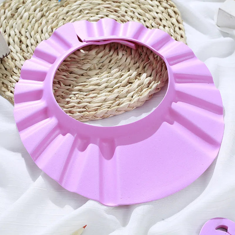 Adjustable Soft Baby Shampoo Shower Cap with Ear Protection