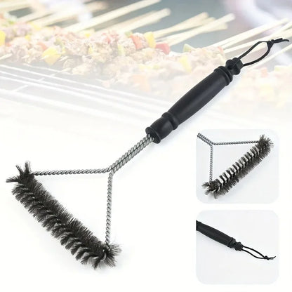 BBQ Grill Brush – Heavy Duty Stainless Steel Bristles Grill Cleaner Tool for Barbecue Grates, Non-Stick Cleaning Brush Accessories