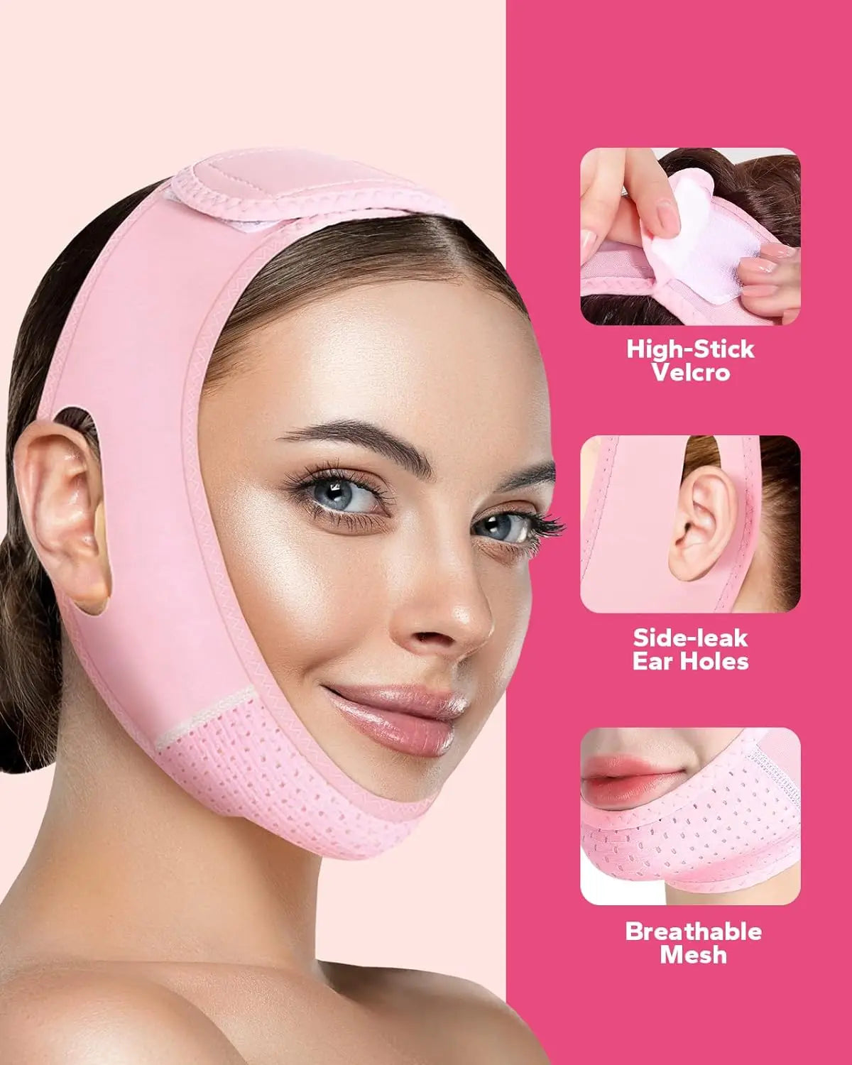 Reusable V Line Face Strap – Chin Up Mask for Double Chin & Face Lifting