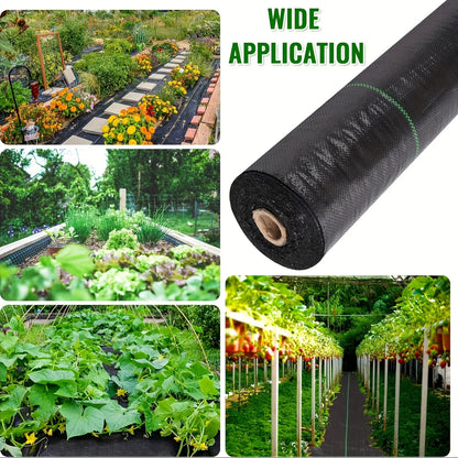 Weed Barrier Fabric – Heavy Duty PP Garden Weed Control Landscape Ground Cover Mat
