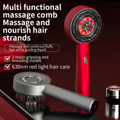 Electric Hair Care Comb – Red Light Scalp Massager with Liquid Infusion & Vibration Therapy