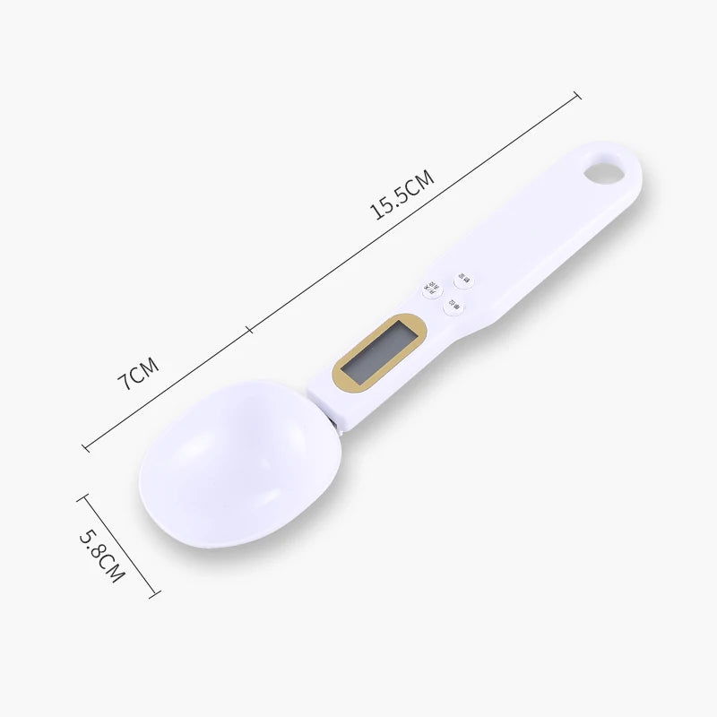 Digital Spoon Scale 500g/0.1g – Mini Electronic Kitchen Scale with LCD Display for Coffee, Flour, Milk & Baking