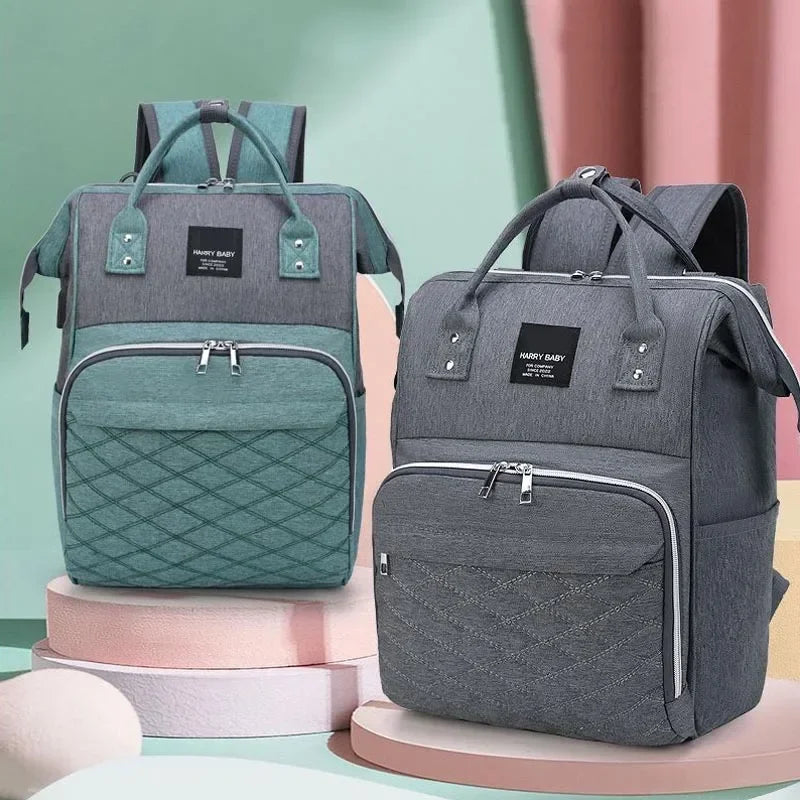 Large Capacity Diaper Bag Backpack with Changing Mat – Stroller Hanging Baby Nursing Bag