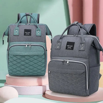 Large Capacity Diaper Bag Backpack with Changing Mat – Stroller Hanging Baby Nursing Bag