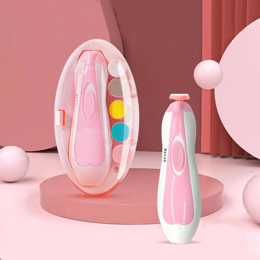 Electric Baby Nail File & Clipper Set – Safe Toddler Nail Care Kit with Scissors for Boys & Girls