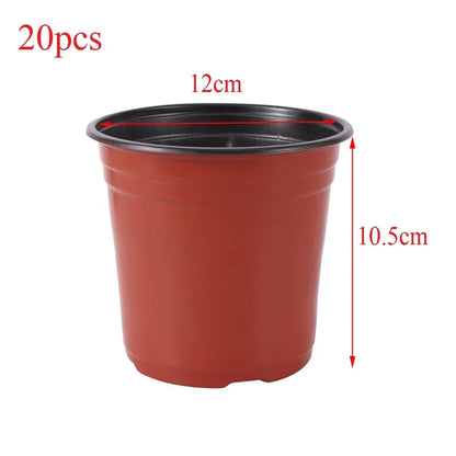 Plastic Grow Box Tray – Fall-Resistant Nursery Transplant Pot with Bottom Drainage