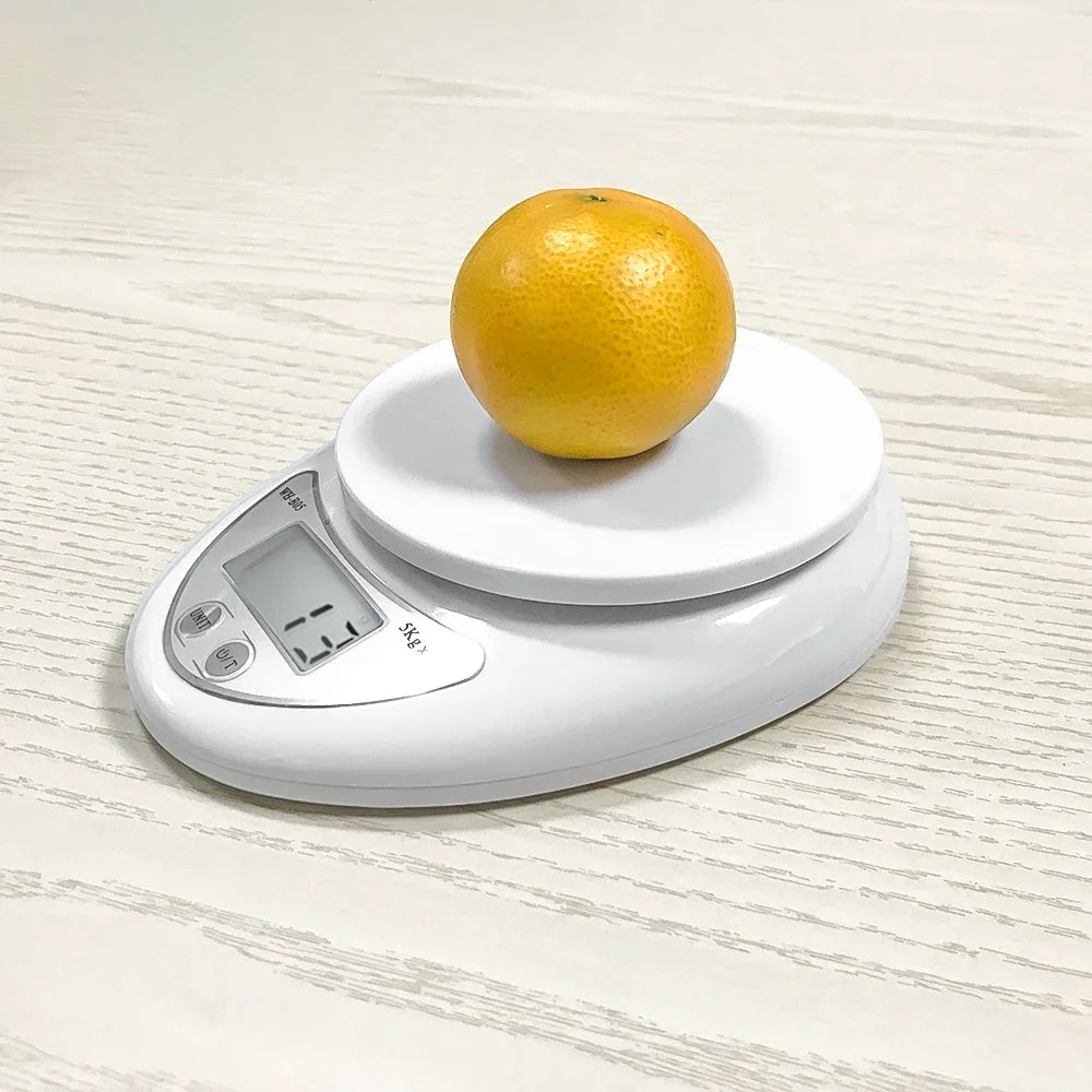 Digital Kitchen Scale 5KG/1G – Portable Electronic Food Scale with LCD Display for Cooking & Baking