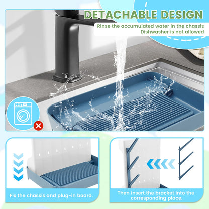 Vertical Space-Saving Baby Bottle Drying Rack & Holder Organizer
