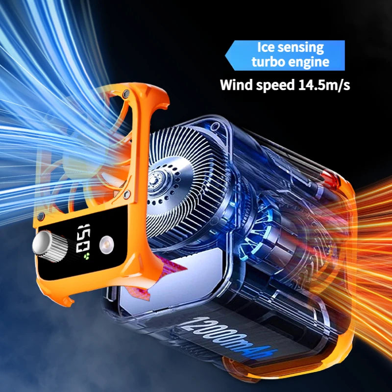 Mini Waist Fan & Bladeless Neck Fan – USB Rechargeable Portable Fan with Power Bank, LED Light & Digital Display