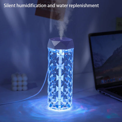 400ML USB Air Humidifier & Aroma Diffuser – Essential Oil Mist Maker with RGB Light for Car, Home & Bedroom
