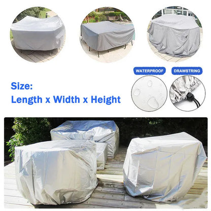Waterproof Outdoor Furniture Cover – Heavy-Duty Dust, Rain & Snow Protection for Patio Chairs, Sofas & Tables