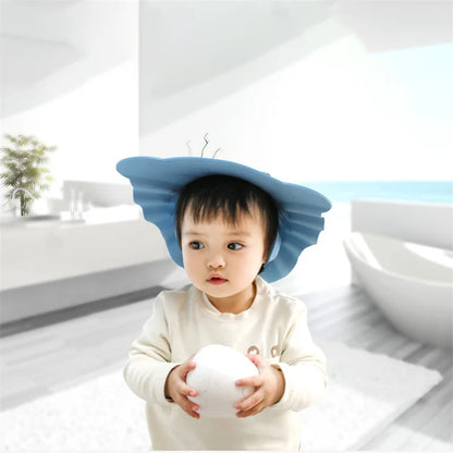 Adjustable Soft Baby Shampoo Shower Cap with Ear Protection