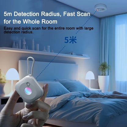 Infrared Camera Detector – Anti-Spy Hidden Camera Lens Finder, Security Protection Anti-Peeping Detector Spy Gear Gadget with LED