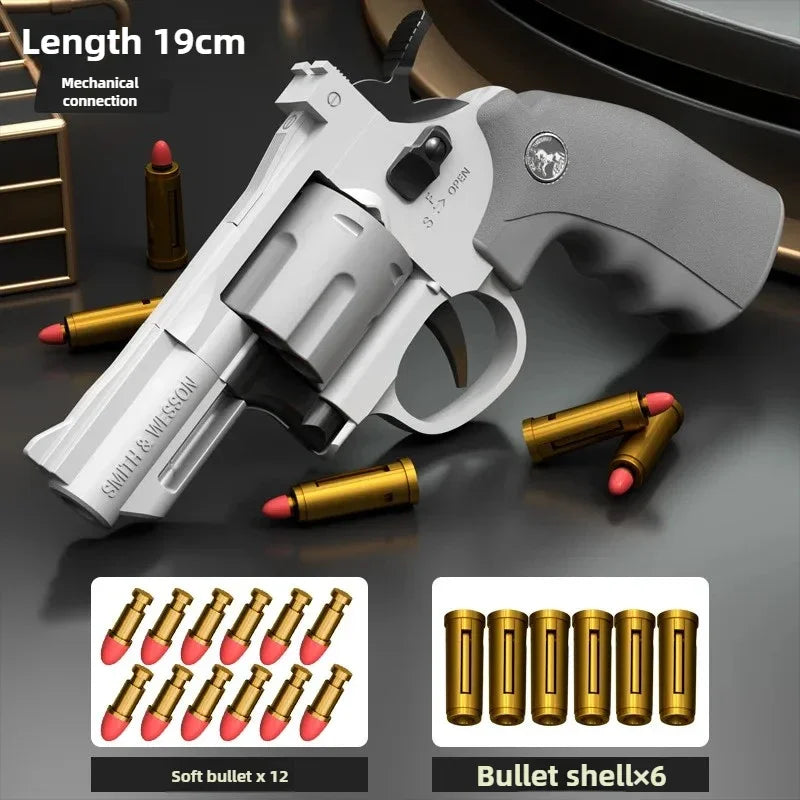 ZP5 357 Revolver Toy Gun – Continuous Firing Soft Dart Blaster Pistol