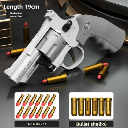 ZP5 357 Revolver Toy Gun – Continuous Firing Soft Dart Blaster Pistol