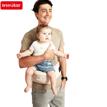 Baby Carrier Waist Stool – Adjustable Infant Hip Seat Sling with Waist Belt, Ergonomic Toddler Backpack for Newborns & Kids