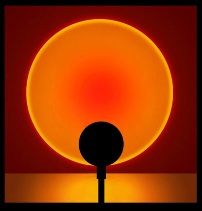 USB Sunset Lamp Projector – LED Mood Light and Night Light for Bedroom, Living Room & Party Photography Decor