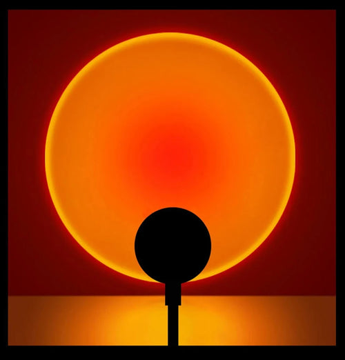 USB Sunset Lamp Projector – LED Mood Light and Night Light for Bedroom, Living Room & Party Photography Decor