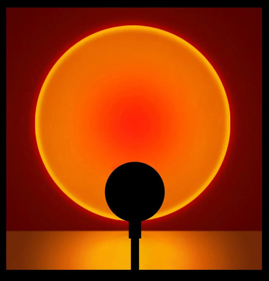USB Sunset Lamp Projector – LED Mood Light and Night Light for Bedroom, Living Room & Party Photography Decor