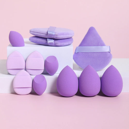 12-Piece All-Purpose Makeup Sponge & Puff Set