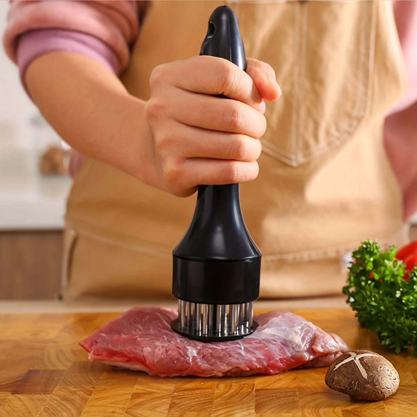 Stainless Steel Meat Tenderizer Hammer – Steak & Meat Needle Tool for Tenderizing, Loosening Tendons, and Daily Kitchen Use