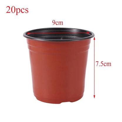 Plastic Grow Box Tray – Fall-Resistant Nursery Transplant Pot with Bottom Drainage