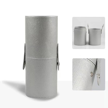 PU Leather Makeup Brush Cylinder