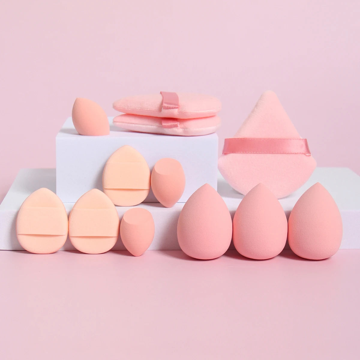 12-Piece All-Purpose Makeup Sponge & Puff Set
