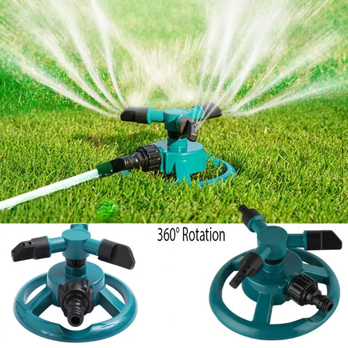 360° Rotating Garden Sprinkler – Automatic Lawn Water Sprayer for Yard Irrigation & Outdoor Watering