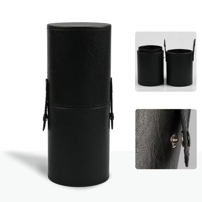 PU Leather Makeup Brush Cylinder