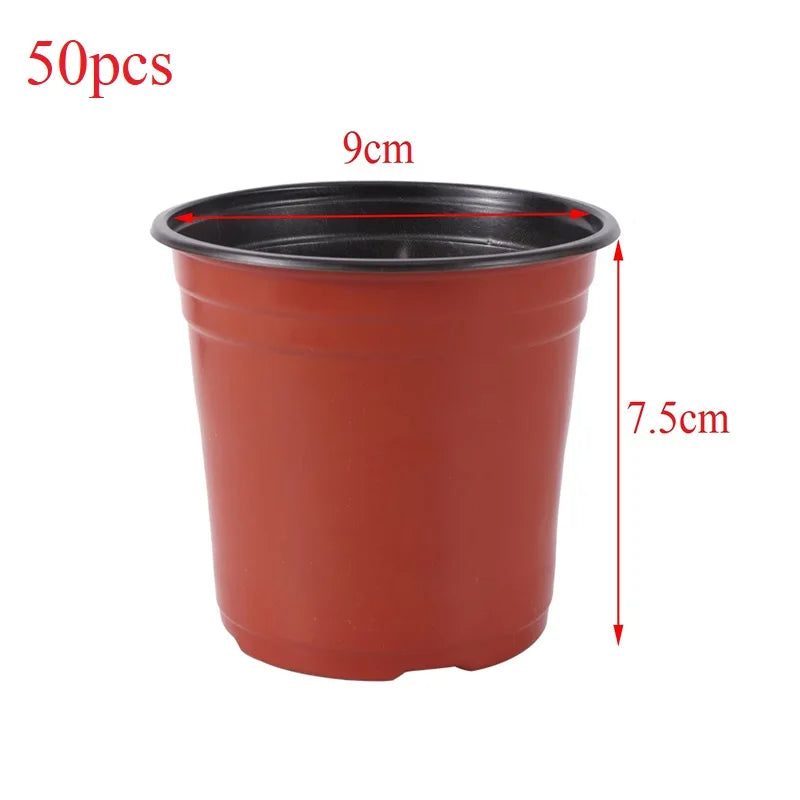 Plastic Grow Box Tray – Fall-Resistant Nursery Transplant Pot with Bottom Drainage