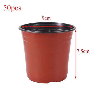 Plastic Grow Box Tray – Fall-Resistant Nursery Transplant Pot with Bottom Drainage