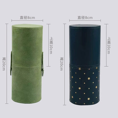 PU Leather Makeup Brush Cylinder