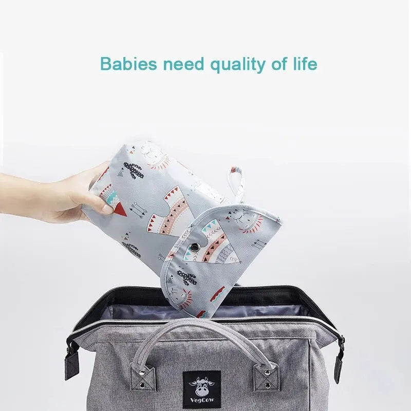 Waterproof Wet Dry Diaper Bag – Nappy Organizer Pouch for Travel & Stroller