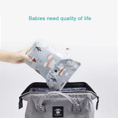 Waterproof Wet Dry Diaper Bag – Nappy Organizer Pouch for Travel & Stroller