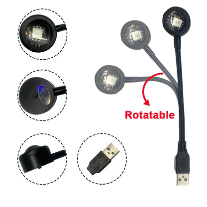 USB Sunset Lamp Projector – LED Mood Light and Night Light for Bedroom, Living Room & Party Photography Decor