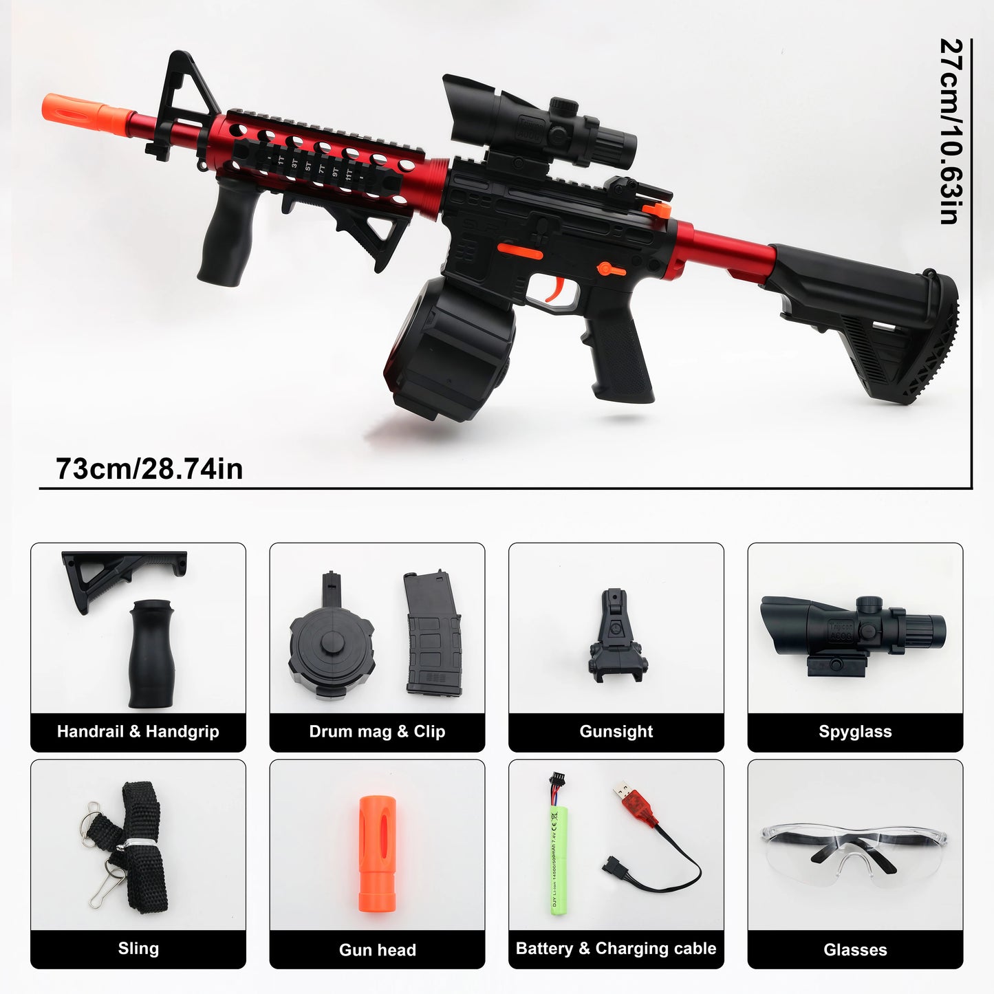 Electric Gel Ball Blaster Toy Gun – High-Performance Water Bead Shooter