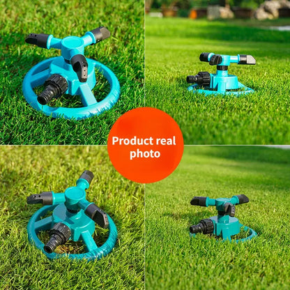360° Rotating Garden Sprinkler – Automatic Lawn Water Sprayer for Yard Irrigation & Outdoor Watering