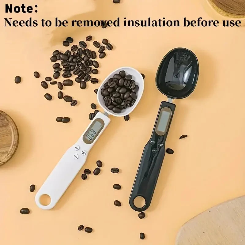 Digital Spoon Scale 500g/0.1g – Mini Electronic Kitchen Scale with LCD Display for Coffee, Flour, Milk & Baking