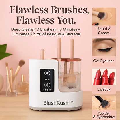 BlushRush™ Automatic Makeup Brush Cleaner