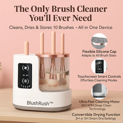 BlushRush™ Automatic Makeup Brush Cleaner