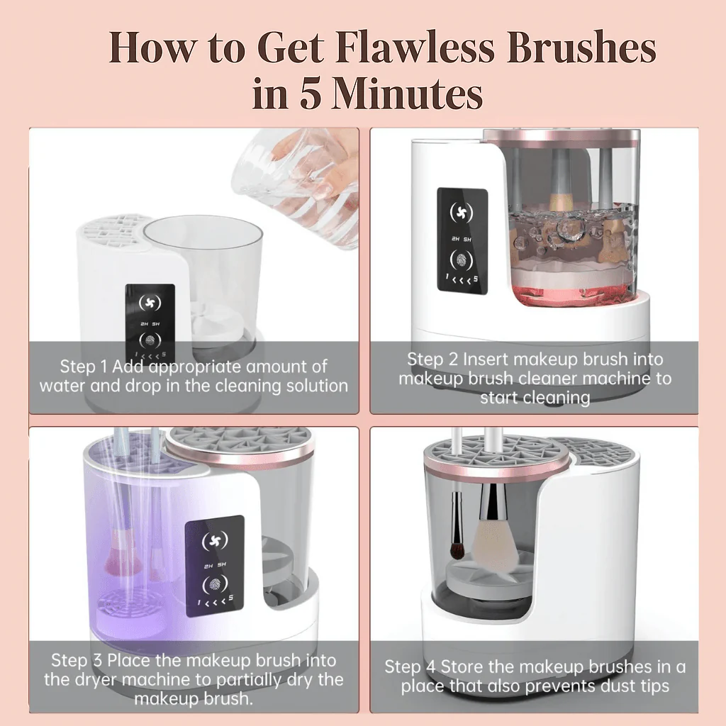 BlushRush™ Automatic Makeup Brush Cleaner